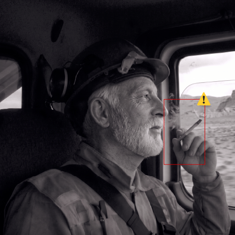 Detección de conductor fumando mediante cámara con IA — Drivia